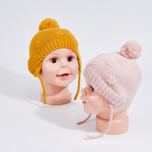 Winter knitted hat for baby